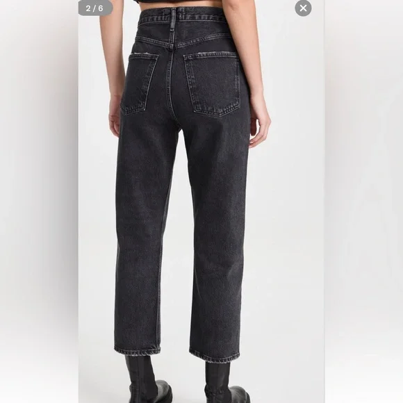 Agolde 90’s crop jeans paradox sz 28 womens - Picture 3 of 8